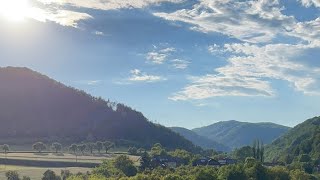 Views from our balcony Wachau Valley Austria [upl. by Reibaj831]