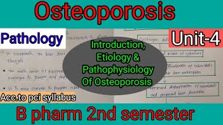 Osteoporosis  Etiology Signs And Symptoms And Pathophysiology Of Osteoporosis  carewellpharma [upl. by Naellij]