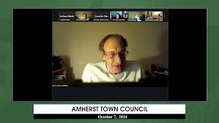 Amherst Town Council October 7th 2024 [upl. by Nehemiah493]