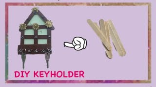 DIY Keyholderkey ring holderDIY Home Organizer key Holder [upl. by Amyaj]