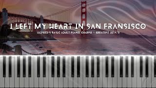 Alfred’s Basic Adult Greatest Hits 1  I Left My Heart in San Fransisco  Easy Piano Tutorial [upl. by Euton387]