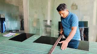 how do glass cutting work glass kasa cutting hota hai🤔🤔 [upl. by Seymour758]