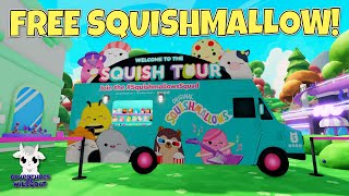 Squish Tour  Free Squishmallow in the Game  Roblox [upl. by Nojid]