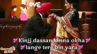 💖💖 jinna tera main kardi Romantic love status 💖💖 [upl. by Elyc348]