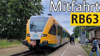 Mitfahrt  Stadler GTW 26  Linie RB63  Eberswalde Hbf  Joachimsthal [upl. by Enortna]