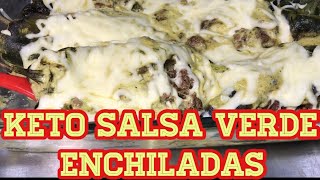 Keto Salsa Verde Enchiladas First Time [upl. by Ahsitam]