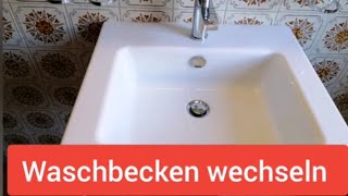 Waschbecken wechselnKomplette Anleitung mit Siphon Montage [upl. by Neenahs]