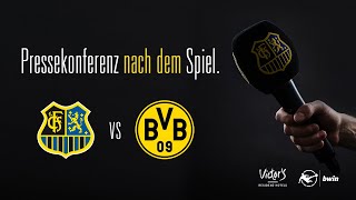 1 FC Saarbrücken  Bor Dortmund II  Pressekonferenz nach dem Spiel 5 Spieltag 2324 [upl. by Colner]