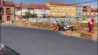 ACCIDENTE MULTIPLE EN LAS CRONOS DEL CAMPEONATO DE MOTOS LA BAÑEZA 2024 [upl. by Norvall276]