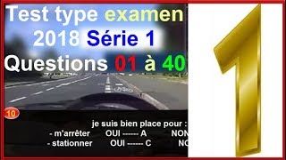 Code de la route Version française Série 1 Permis de Conduire B Le test nest pas réel [upl. by Nerin497]