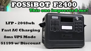 FOSSiBot F2400  Dont Skip Over This Power Station LFP  UPS Mode  Fast Charging  2400w Inverter [upl. by Itaws]