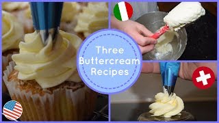 3 BUTTERCREAM RECIPES  Hollands Cakes [upl. by Samul491]