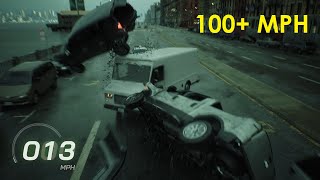 The Matrix Awakens PS5  100MPH Pickup Trucks VS Cars Crash  Unreal Engine 5  Part 15 [upl. by Ymmaj]