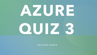 Azure Quiz 3  Azure Cosmos DB Tutorial  Globally distributed database  Azure Cosmos DB Use Cases [upl. by Moht]