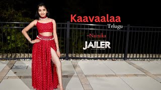 Kaavaalaa Telugu dance by Nainika  JAILER  Nainika Thanaya [upl. by Yleen]