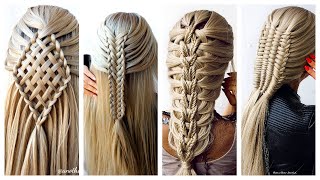 Top 4 Most Beautiful Hairstyles For Party amp Wedding  Hairstyles with Braids for all occasions [upl. by Lock572]