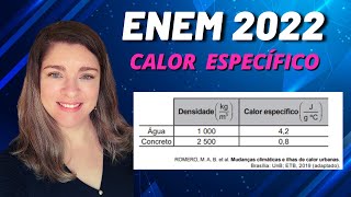 Calor específico  Enem 2022 A variação da incidência de radiação solar sobre a superfície da [upl. by Edniya434]