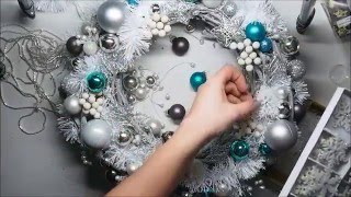 Easy DIY Christmas Wreath Ornament Tutorial [upl. by Roslyn]