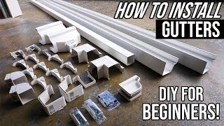 How To Install Gutters For Beginners Easy DIY Home Project [upl. by Elena]