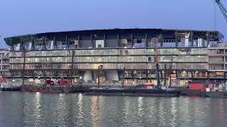 Craven Cottage Riverside Stand redevelopment Filmed in the early evening on Sunday 07102021 [upl. by Lai]