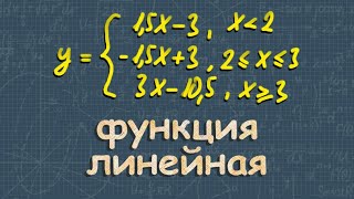 ЛИНЕЙНАЯ ФУНКЦИЯ график функции ОГЭ по МАТЕМАТИКЕ Ященко [upl. by Schilt]