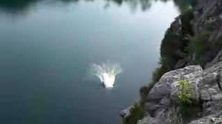 Crazy dude jumps off 90 ft cliff [upl. by Carlisle]