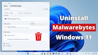 How to Uninstall Malwarebytes in Windows 11 [upl. by Englebert672]