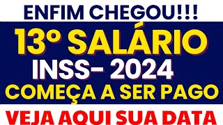 CHEGOU O DIA 13Âº INSS ANTECIPADO  VAI TER PAGAMENTO  CALENDÃRIO COMPLETO 2024 APOSENTADOS INSS [upl. by Anilyx217]