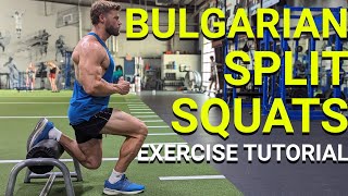 How To Perform Bulgarian Split Squats  Legs Exercise Tutorial [upl. by Naellij686]