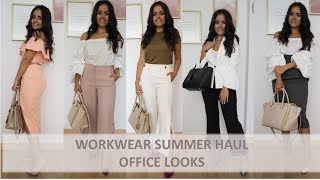 Workwear Summer Haul Office looks from Kate Spade Zara Asos Massimo Dutti and more [upl. by Heddie237]