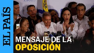 VENEZUELA  Mensaje de María Corina Machado tras las elecciones  ELECCIONES [upl. by Akerdal382]