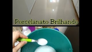 Receita Caseira para limpar Porcelanato [upl. by Anehta]