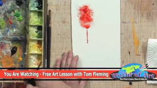 How to use Bleeding and Dripping Techniques in Watercolor [upl. by Iht722]