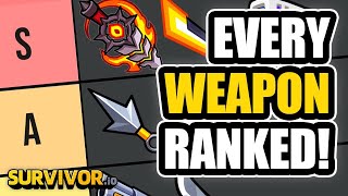 BEST amp WORST SURVIVORIO WEAPONS TIER LIST [upl. by Nesline367]