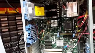 HP ProLiant ML350 Gen 5  Flashing Internal Health LED Red [upl. by Egidius]