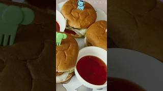 Howtomakechicken burger 🍔one monthfreezerecipe shortsvideo [upl. by Almond]