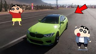 ME SHINCHAN AND PINCHAN DRIVING 2018 MODEL BMW M5 😯 FORZA HORIZON 5 [upl. by Rother145]