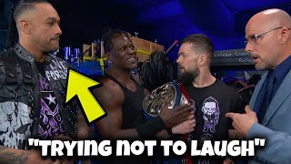 8 minutes Of WWE Wrestlers Breaking Character Hilariously [upl. by Neetsirk]