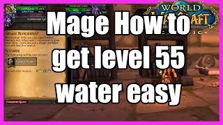 How to get the Mage Quest for Conjure Water Rank 7 WoW Classic Arcane Refreshment [upl. by Bez]