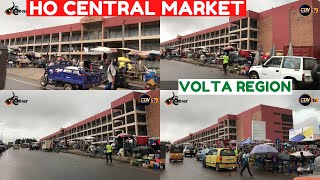 The HO CENTRAL MARKET Update 142 STORES  NEWLY Constructed HO MARKET in the Volta Region of Ghana [upl. by Gytle]