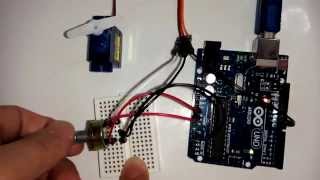 ตัวอย่างการใช้งาน Servo ขนาดเล็กกับ Arduino [upl. by Aztinad]