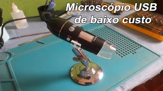 Unboxing microscópio USB Haiz [upl. by Leirrad430]