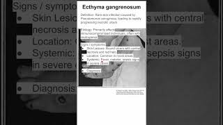 Ecthyma gangrenosum [upl. by Nomihs]