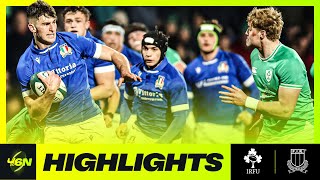 2024 U6N20  HIGHLIGHTS  IRELAND V ITALY [upl. by Laktasic]