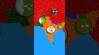 part 2 black mango vs India and Pakistan and Nepal and Bangladesh countryballs shorts [upl. by Gracia557]