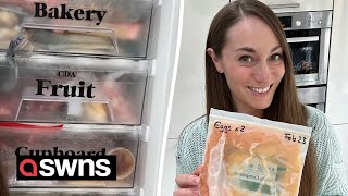 Meet the woman who reckons she saves more than £1000 a year  by freezing ingredients  SWNS [upl. by Sivahc]