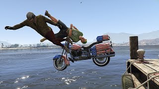 GTA 5 Water Fails  Ragdolls vol1 Euphoria physics [upl. by Lenoil]