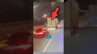 Speeding Audi Slams Into Truck Trailer in Final Ride 😱 [upl. by Spalla]