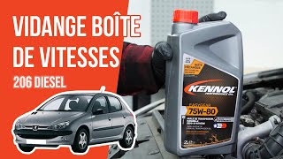 Comment Vidanger la boîte de vitesses Peugeot 206 14 HDI 🛢 [upl. by Ader]