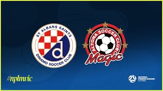 2024 NPLMVIC Round 22 St Albans Saints SC v Altona Magic SC [upl. by Nathanil]